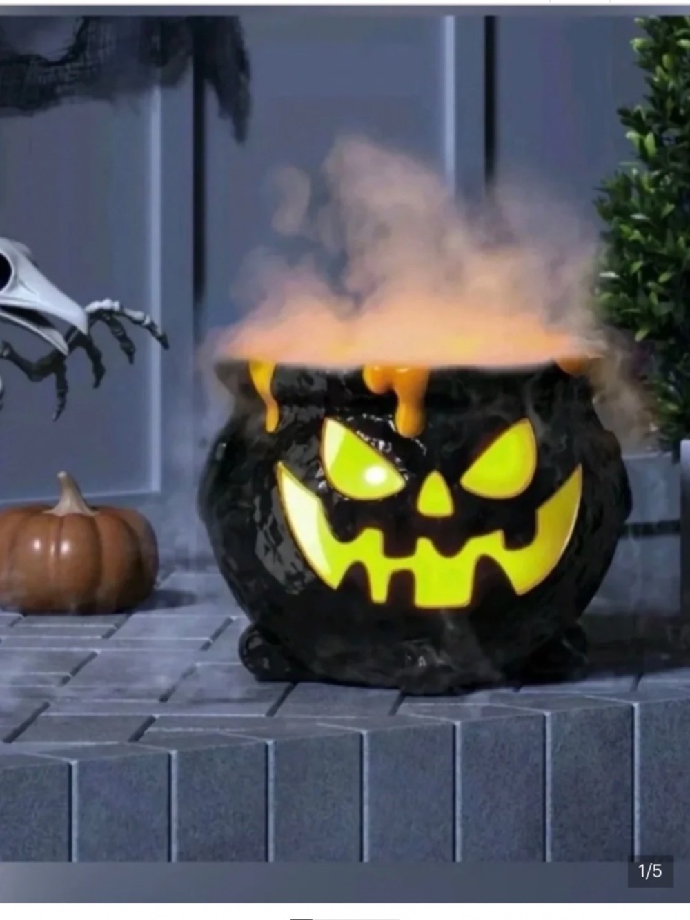 VIRAL BNWT HYDE AND EEK MISTER CAULDRON PUMPKIN LIGHTS UP